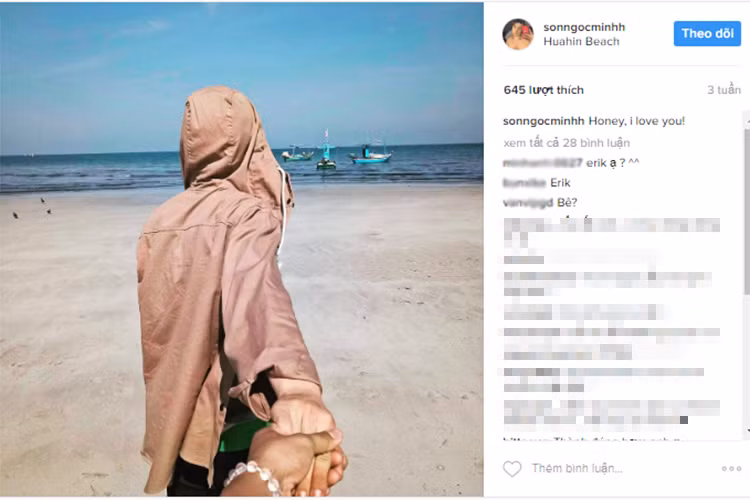 Trước đó, cư dân mạng đặt nghi vấn Erik và Sơn Ngọc Minh có mối quan hệ trên mức tình bạn dựa vào những điểm trùng hợp kỳ lạ, đặc biệt là chiếc vòng tay. (Ảnh: chụp màn hình)