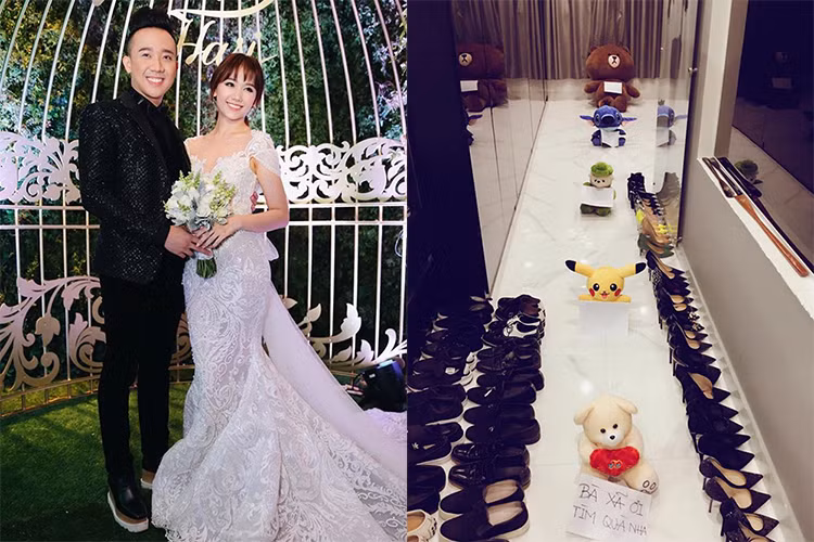 Vì công việc, Trấn Thành - Hari Won đón Valentine xa nhau. Tuy nhiên, nam danh hài vẫn không quên tặng quà cho bà xã ngay khi trở về từ Mỹ. (Ảnh: Zing, FBNV)