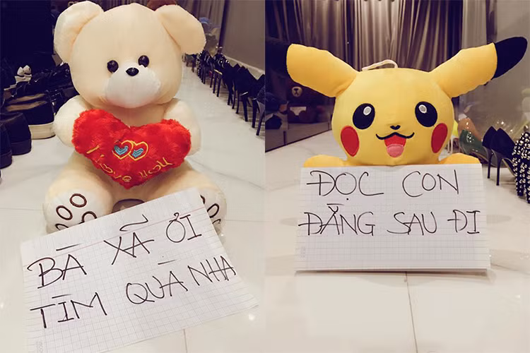 Theo đó, mới đây, trên trang cá nhân, Hari Won hạnh phúc khoe những mòn quà Valentine muộn của Trấn Thành. (Ảnh: FBNV)