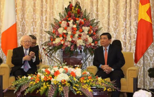 Chủ tịch UBND TP HCM hội kiến Tổng thống Ireland Michael D.Higgins