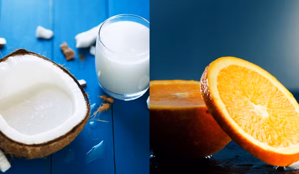Bước 3: Cắt đôi quả cam vắt lấy nước, lọc sạch hạt cam.