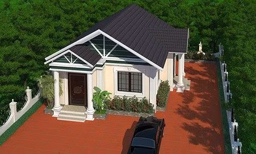 Xây trên diện tích 5×20, ngôi nhà ghi điểm với mái thái màu nâu đậm sang trọng, kết hợp với những tông màu trung tính sáng như màu be, màu nâu vàng tạo nên những điểm nhấn hoàn hảo. Ảnh; Wedo