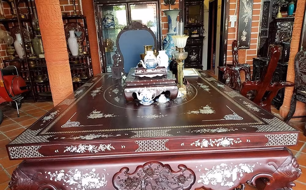 Gian nhà chính đậm chất hoài cổ. Ảnh: Vietnamnet