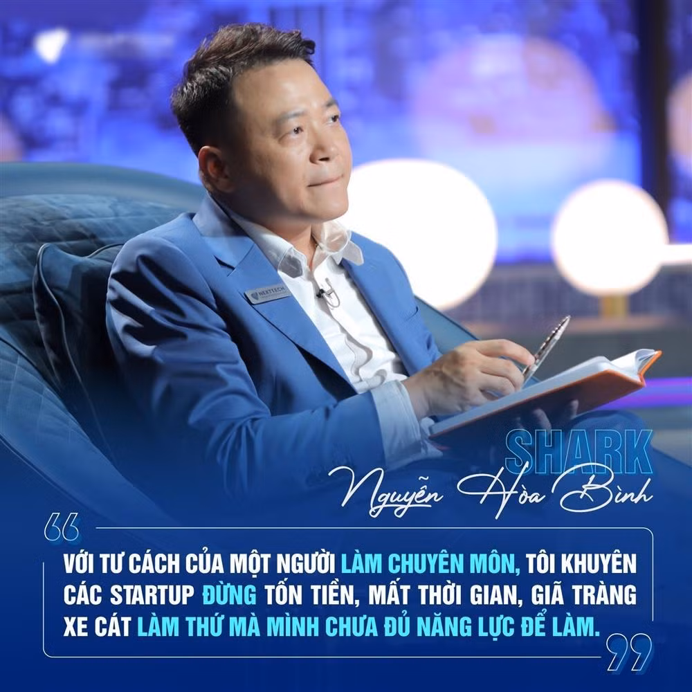 Shark Bình cho rằng, "Chưa đủ năng lực thì bất kể việc gì cũng khó thành, nói gì đến khởi nghiệp, đặc biệt là khởi nghiệp trong lĩnh vực công nghệ. Các startup cần có cái nhìn đúng đắn về ngành/lĩnh vực mà mình lựa chọn, cũng như đánh giá chính xác về năng lực của bản thân, yếu ở đâu, trau dồi thêm ở đó".