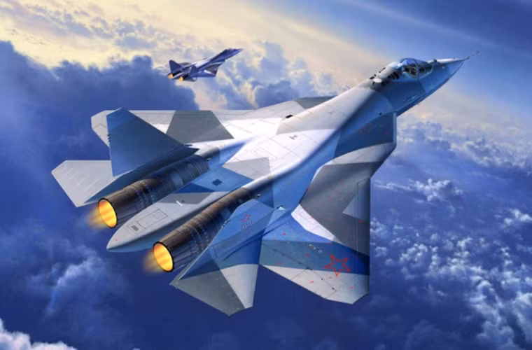 Ngoài ra, T-50 còn có thể tham gia hỗ trợ lực lượng bộ binh bằng cách tiêu diệt các mục tiêu dưới đất bằng nhiều loại vũ khí khác nhau. Nguồn ảnh: Không quân Nga.