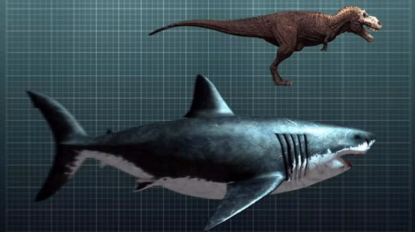 Cá mập Megalodon: Xuất hiện khoảng 28 triệu năm cho đến 1,6 triệu năm. Đây là loài cá mập được xem là lớn nhất từng sống trên Trái Đất, chiều dài cơ thể tối đa lên đến 18 mét. Thức ăn ưa thích của chúng là cá voi và các loài cá mập nhỏ bé khác.