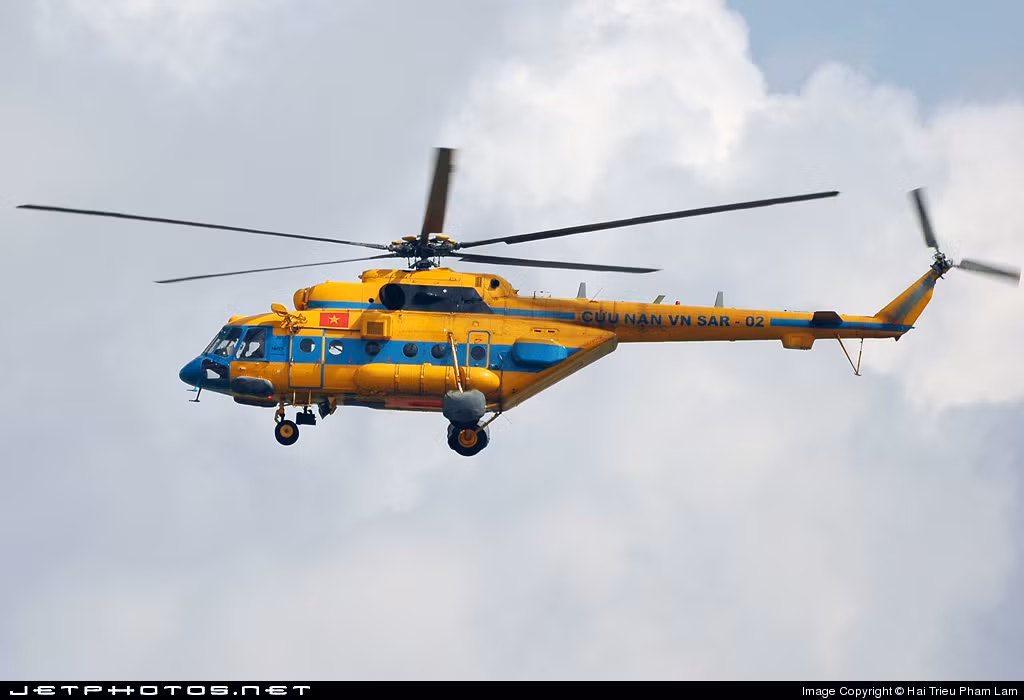 Đáng chú ý, Mi-171 cũng có khả năng bay biển tương đối tốt, chúng ta đã không ít lần sử dụng chiếc máy bay này thực hiện các chuyến bay tới tận quần đảo Trường Sa làm nhiệm vụ. Nguồn ảnh: Jetphotos