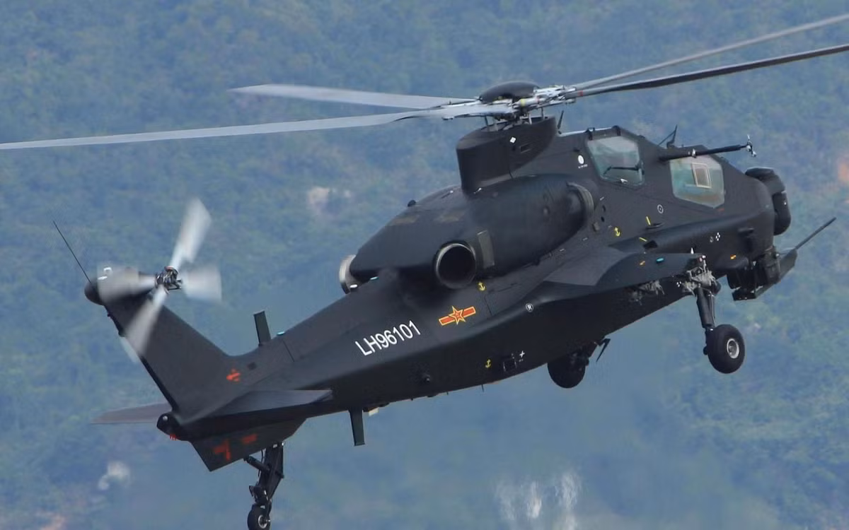 Z-10 trang bị hai động cơ tuabin trục WZ9 cho tốc độ bay tối đa 270km/h, tầm bay 800km, trần bay 6.400m. Nguồn ảnh: Pinterest