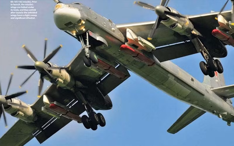 Thật vậy, Tu-95MS có khả năng triển khai 8 tên lửa hành trình mang đầu đạn hạt nhân hoặc đầu đạn thông thường có tầm bắn siêu xa tới cả nghìn km. Nguồn ảnh: military russia
