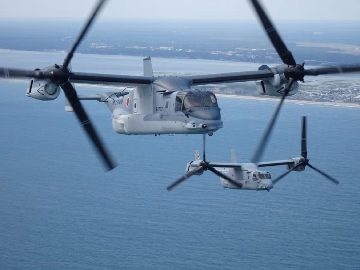 Với khả năng độc đáo của mình, V-22 đang được JSDF triển khai cho các nhiệm vụ hỗ trợ tác chiến đổ bộ đường biển trên tàu sân bay trực thăng 19.500 tấn JDS Izumo. Nguồn ảnh: Japan Ground Self-Defense Force