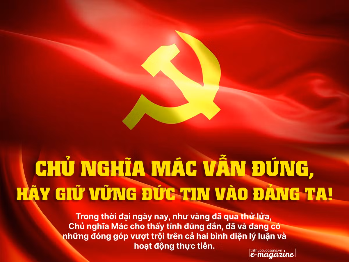 Chu nghia Mac van dung, hay tin tuong vao Dang ta!
