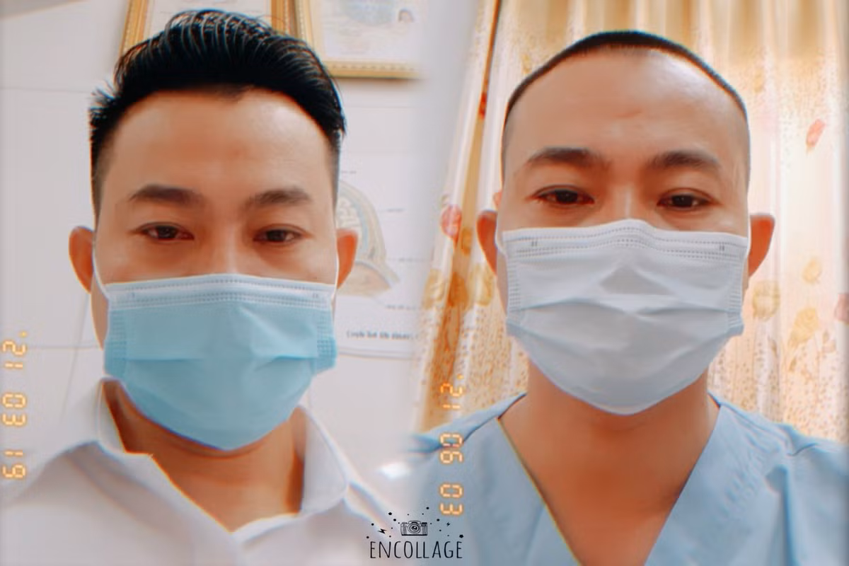  Bác sĩ Phan Văn Chung (Khoa Hồi sức tích cực chống độc - Bệnh viện C Đà Nẵng) thông tin khi anh có mặt tại Trung tâm hồi sức tích cực đặt tại Bệnh viện Tâm thần Bắc Giang. Anh nói rằng, khi cắt tóc không có nghĩ đẹp xấu mà chỉ nghĩ thuận lợi nhất khi vào phòng bệnh, xong nhiệm vụ trở về rồi lại đẹp sau cũng được.