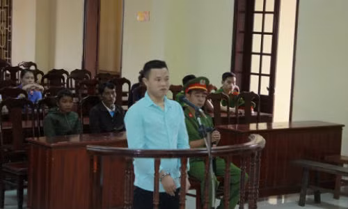 Bị cáo Hồ Văn Lội tại phiên tòa sơ thẩm.