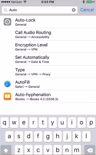  Tìm kiếm dễ dàng hơn trong Settings. Hộp tìm kiếm được tích hợp ở trên đầu ứng dụng Settings sẽ giúp người dùng dễ dàng và nhanh chóng tìm các thiết lập mong muốn và tránh tình trạng phải mò mẫm trước "hàng tá" các tùy chỉnh như trước đây.