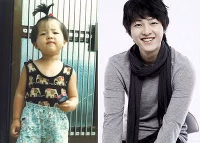 Lúc nhỏ, Song Joong Ki là một cậu bé bụ bẫm và rất đáng yêu. Ảnh: Koreaboo