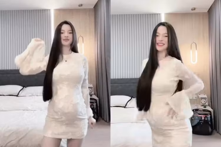 Thiết kế mà nàng WAGs này lựa chọn được người hâm mộ nhận xét là khoe dáng trong chừng mực, đẹp vừa vặn.