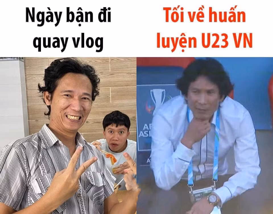 Bên cạnh thông tin đời tư, điều khiến cộng đồng mạng “đứng ngồi không yên” chính là gương mặt cùng mái tóc dài nghệ sĩ của HLV đội tuyển U23 Việt Nam trông chẳng khác gì anh em sinh đôi với YouTuber Lâm Vlog.