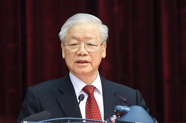 Toan van phat bieu cua Tong Bi thu Nguyen Phu Trong khai mac Hoi nghi Trung uong 5