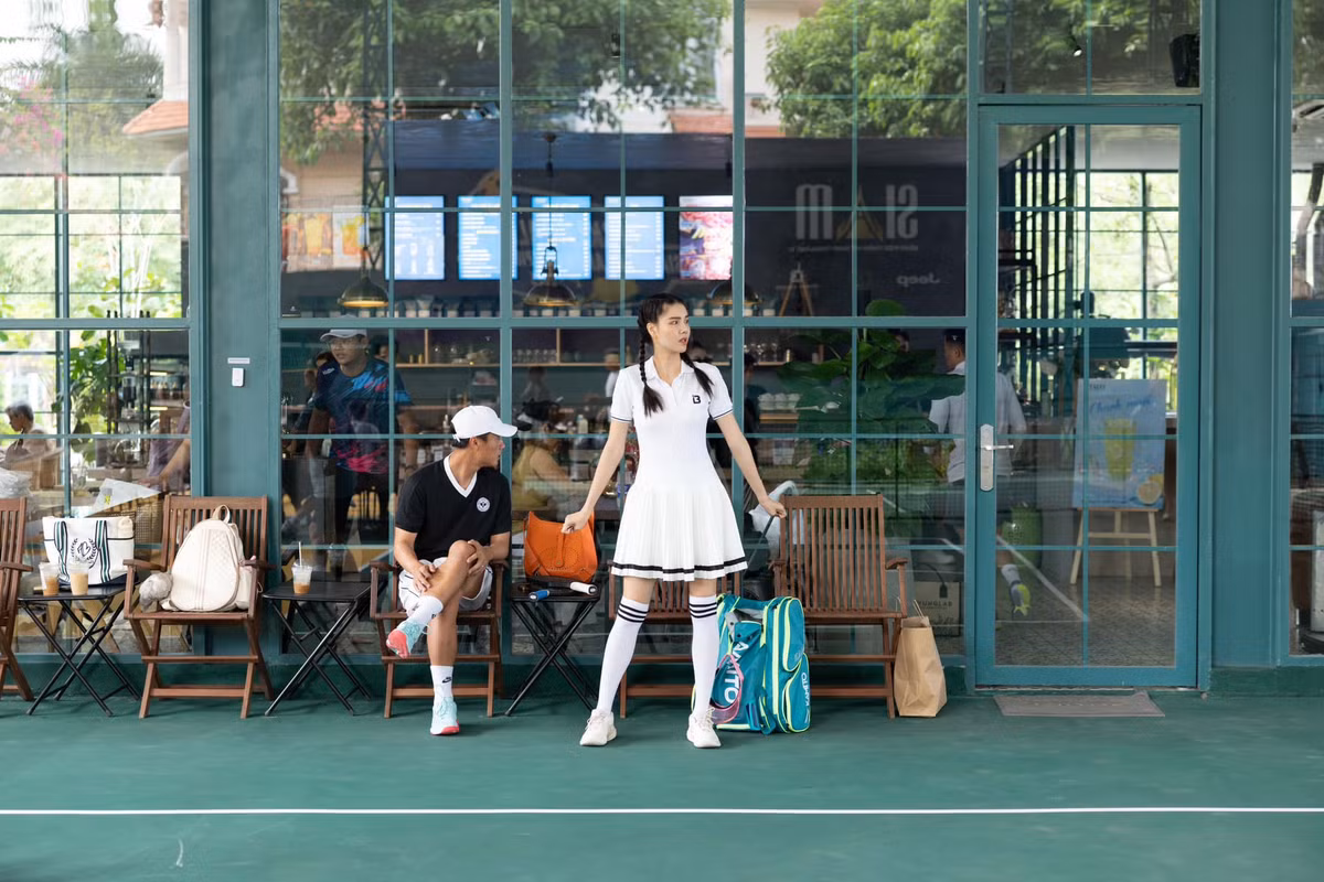 Kỳ Hân và Mạc Hồng Quân vừa tham gia một giải đấu pickleball nghiệp dư.