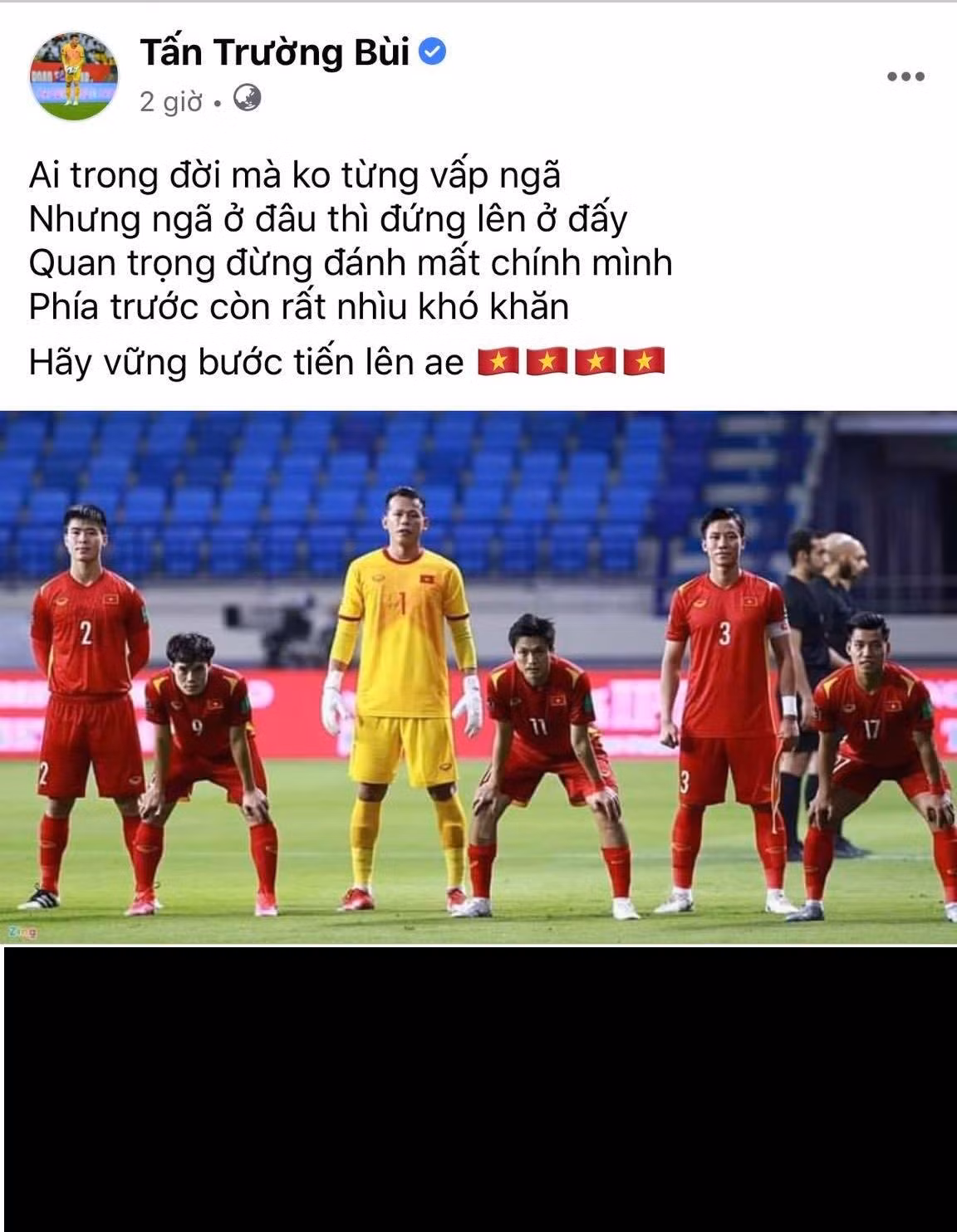 Tối 8/10, thủ môn Tấn Trường đã có những chia sẻ đầu tiên sau khi các cầu thủ đội tuyển Việt Nam để thua tuyển Trung Quốc với tỷ số 2-3 ở những phút cuối của hiệp đá bù giờ.