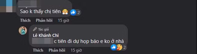 Ở phần bình luận của bài đăng, netizen vào hỏi thăm lý do Thủy Tiên không xuất hiện trong bức hình này.