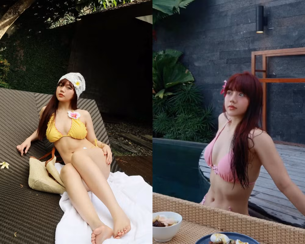 Mới đây trên trang cá nhân, Bảo Hân Helia bất ngờ chia sẻ những bức ảnh trong bộ bikini tại bể bơi khiến nhiều người chú ý.