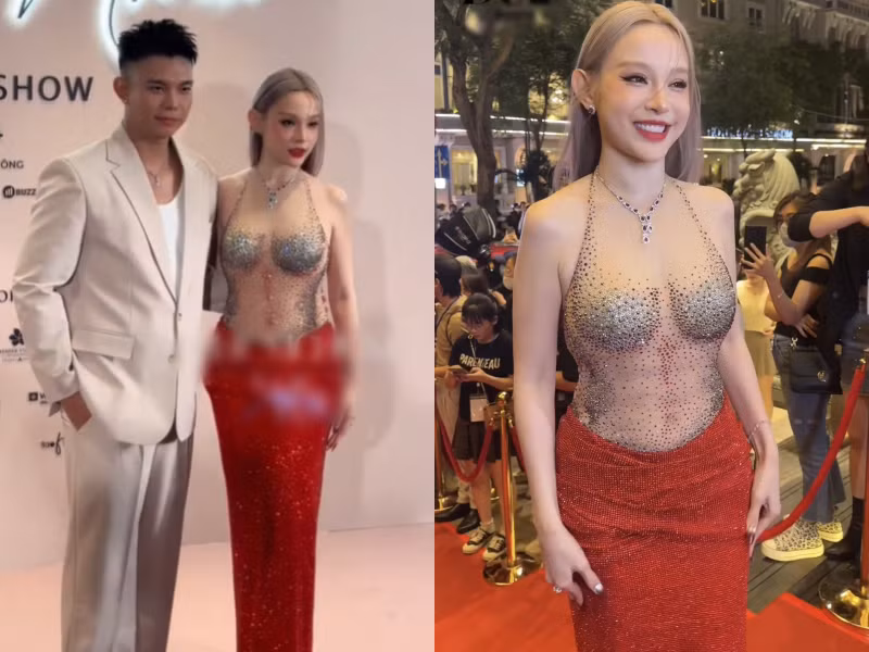 "Xinh đẹp không góc chết luôn chị ơi", "Đẹp ngọt ngào, quyến rũ quá", "Bộ đồ nhìn khá táo bạo nhưng nhìn kỹ mới thấy kín đáo nhá", "Đẹp tuyệt, giai nhân là đây chứ đâu", "Không hổ danh hot girl đời đầu",... là những bình luận của cư dân mạng.