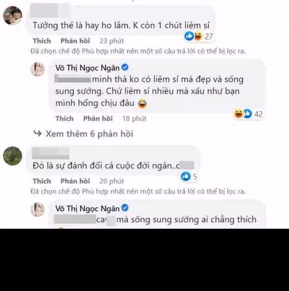 Cụ thể, một người mắng Ngân 98 rằng: "Tưởng vậy là hay, lớn đầu mà nói chuyện như đứa con nít".