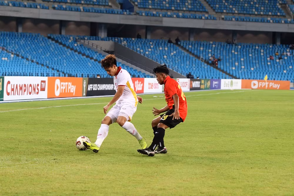 Thang U23 Dong Timor tren cham 11m, U23 Viet Nam thang tien chung ket-Hinh-6