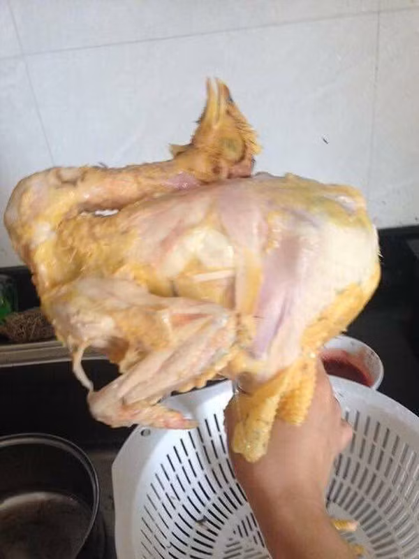 Nhặt lông lâu lắm, lột cả da vừa nhanh vừa sạch.