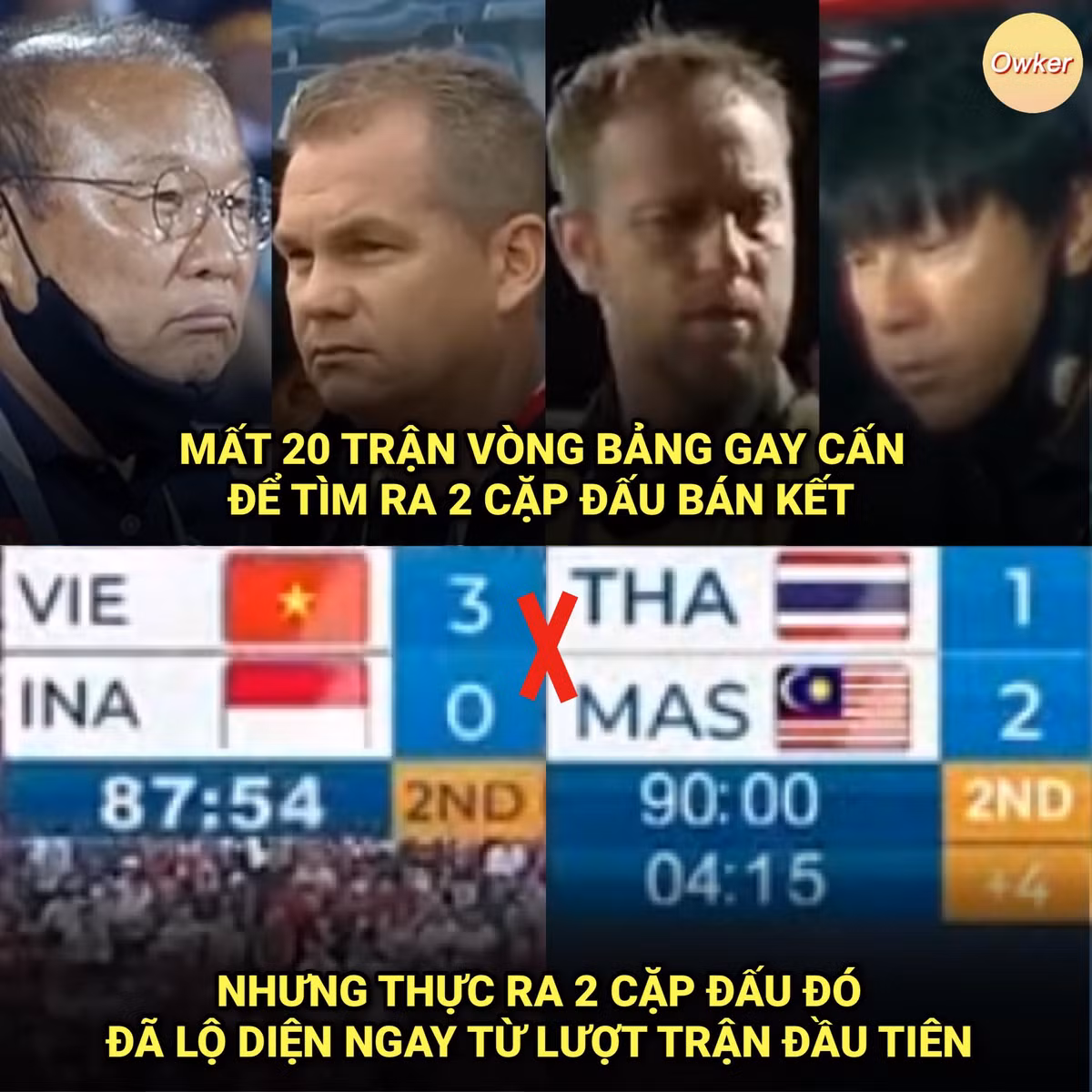 Chuyện tâm linh không đùa được đâu khi ngay vòng đầu 2 cặp bán kết bóng đá nam SEA Games 31 đã được định đoạt.