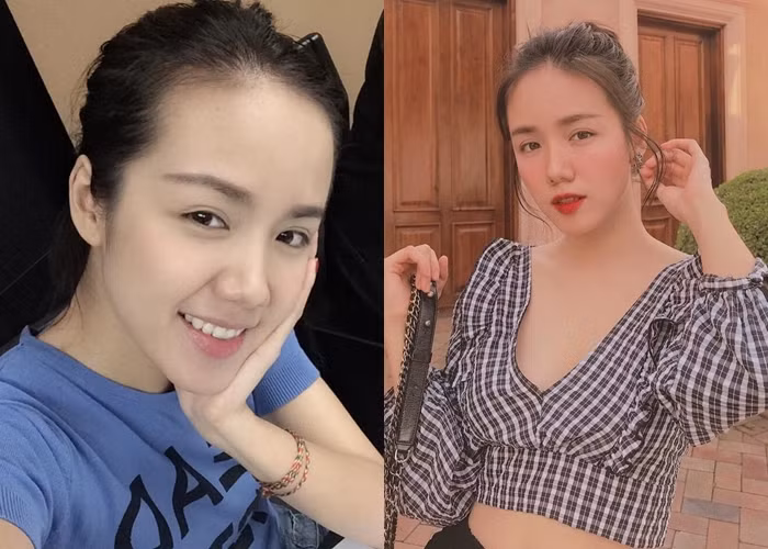 Phương Ly là một hot girl khá giản dị trong việc makeup và có gương mặt mộc đẹp nhất nhì showbiz.