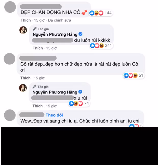Chuyện là bình thường, bà Phương Hằng rất hiếm khi trả lời bình luận của dân mạng. Tuy nhiên ở phía dưới một bài đăng để khoe ảnh được fan chụp khi xuất hiện trên TikTok, CEO khu du lịch Đại Nam đã vui vẻ rep comment của nhiều người.