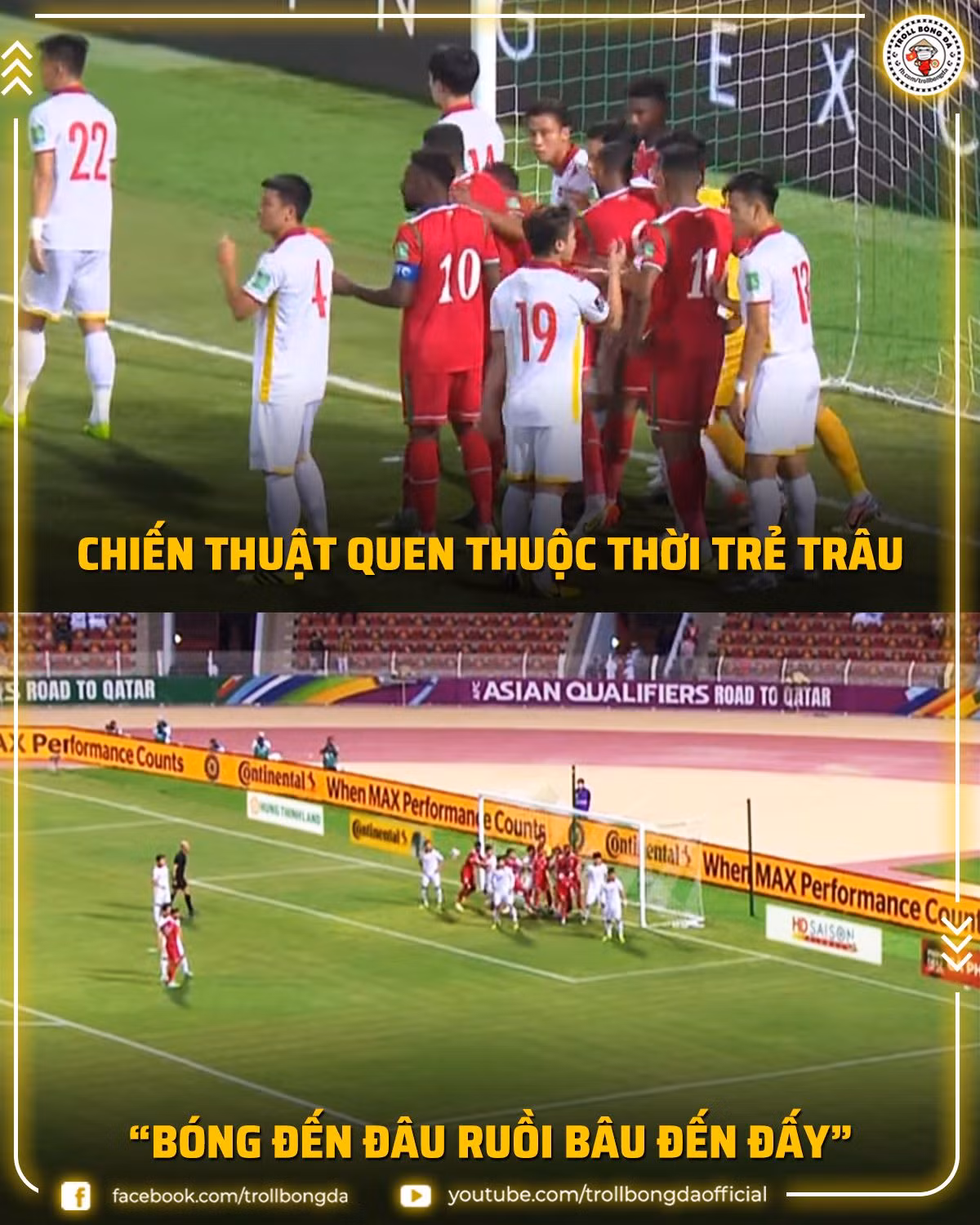 Theo ngôn ngữ của bóng đá thời trẻ trâu ở Việt Nam thì kiểu đá phạt góc của Oman như: "Bóng đến đâu ruồi bâu đến đấy".