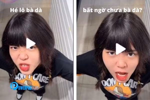 Kèm theo mỗi đoạn clip, nhân vật “em” sẽ bắt đầu bằng câu chào quen thuộc “hello bà già”. Trước sự hài hước, đáng yêu này, nhiều netizen đã để lại bình luận “bất ngờ chưa bà già” và bắt đầu được nhiều người sử dụng.