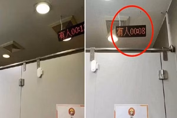 Cong ty TQ nhan “gach da” vi lap dong ho dem gio trong toilet