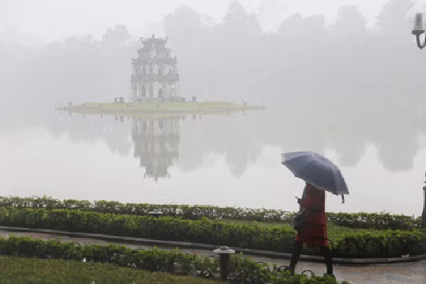 Du bao thoi tiet 17/3: Mua phun bao phu mien Bac