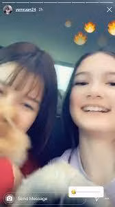 Hai chị em cũng làm những việc gần gũi như đắp mặt cho nhau, tâm sự mọi điều. Thanh Giang nhiều lần đặt những nụ hôn lên má của "chị dâu tương lai" để bày tỏ sự yêu mến và thân thiết của hai chị em.