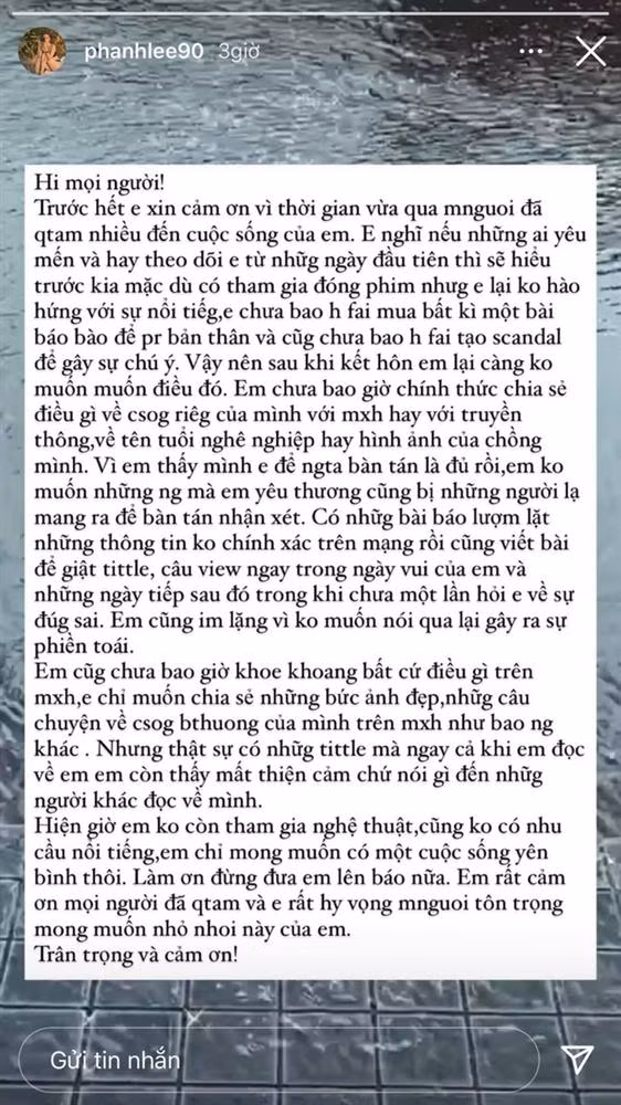 Phanh Lee tuyen bo 