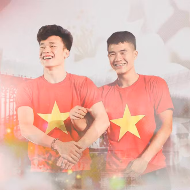 Cùng nhau trở về từ vinh quang cùng U23 Việt Nam tại Thường Châu - Trung Quốc năm 2018, Bùi Tiến Dũng và Hà Đức Chinh cực thân thiết mỗi khi có dịp xuất hiện bên cạnh nhau.