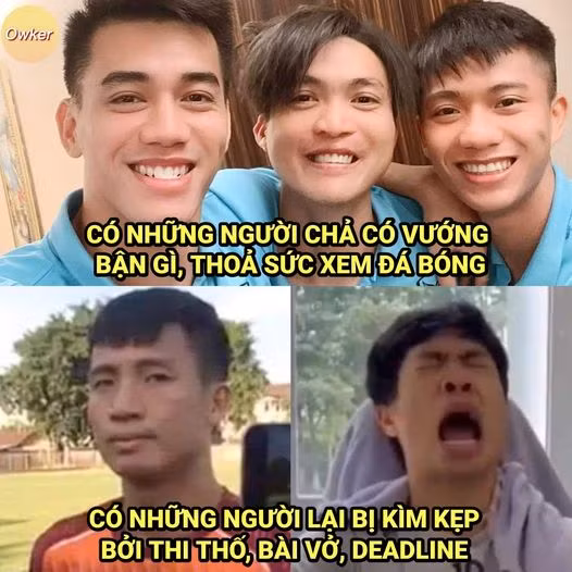 Hoàn cảnh của các CĐV Việt Nam khi xem các học trò HLV Park Hang Seo thi đấu.