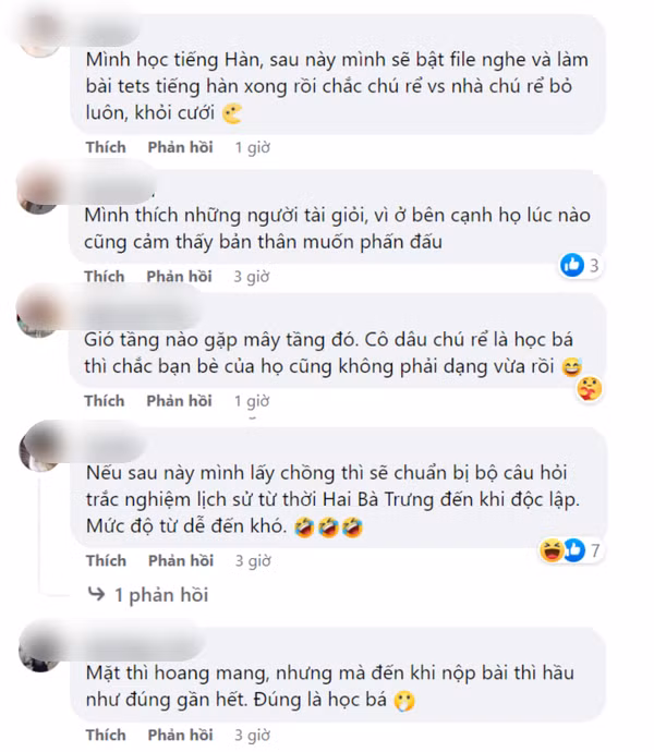 Bài thi nghe IELTS vốn dĩ không dễ dàng, thế nhưng, theo tiết lộ của nhiếp ảnh gia ở đám cưới, dàn phù rể không phải “hạng xoàng”. Dù đề khó, mặt ai cũng nhăn nhó tỏ vẻ không biết làm nhưng khi so đáp án thì hầu như đều đúng hết.
