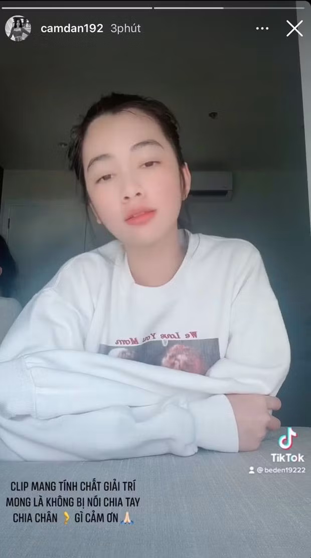 Trước những đồn đoán về tình trạng yêu đương với doanh nhân Đức Huy, mới đây Cẩm Đan lại khiến nhiều người bất ngờ khi lên sóng một video kèm dòng dằn mặt netizen.