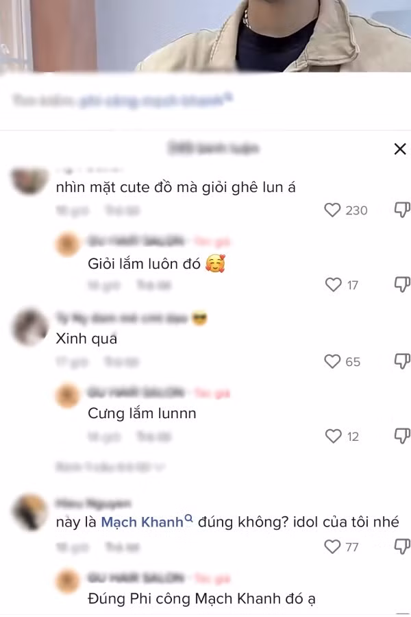 Sau khi được anh thợ tư vấn về kiểu tóc, độ dài phù hợp, Mạch Khanh đã tạm biệt hình ảnh tóc dài nữ tính để biến hoá trở thành một cô nàng cực cá tính nhưng cũng chẳng kém phần dễ thương, xinh đẹp.