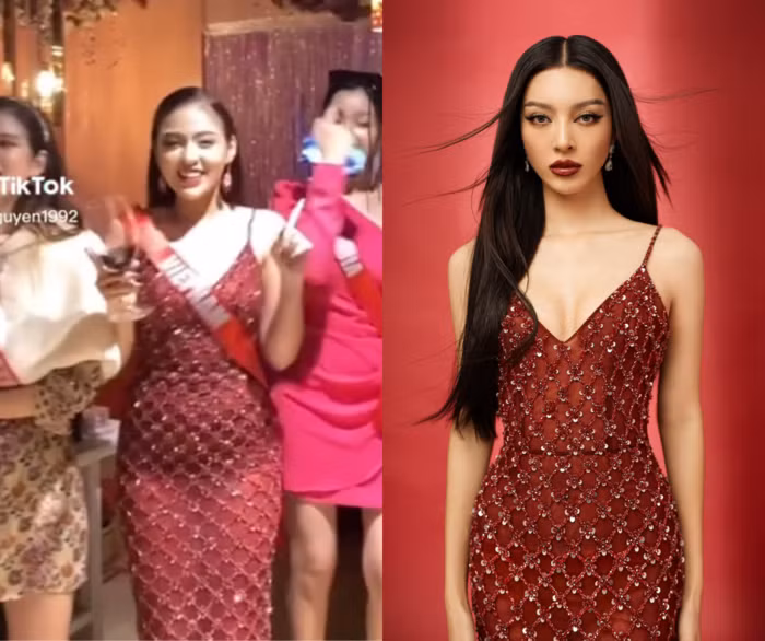 Điểm nhấn nhá chính là phần lưng được "cut out" khá táo bạo, khoe trọn thêm phần eo của hot TikToker.