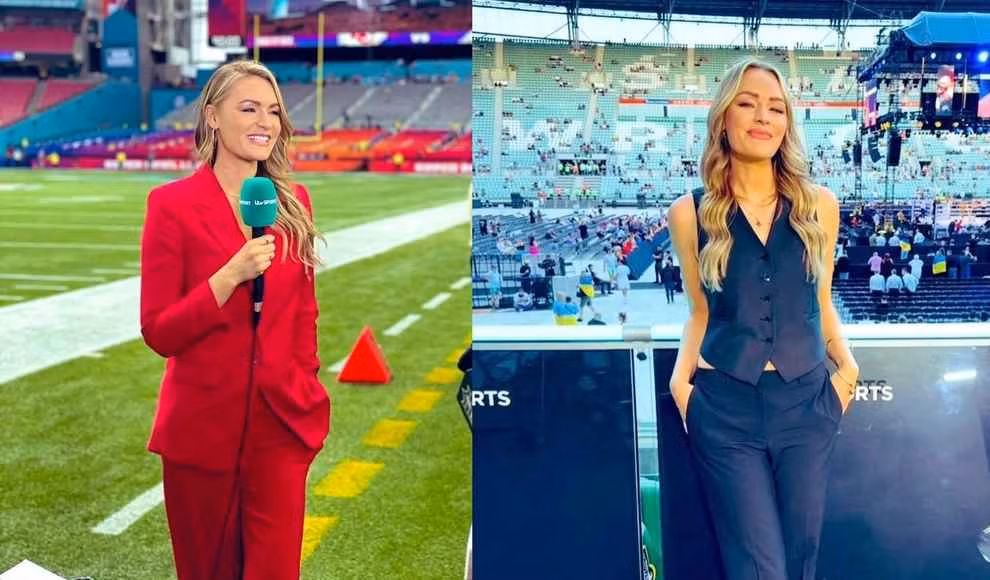 Laura Woods - nữ MC thể thao trên kênh ITV - hiện là một trong những người đẹp được yêu thích nhất tại VCK EURO 2024.