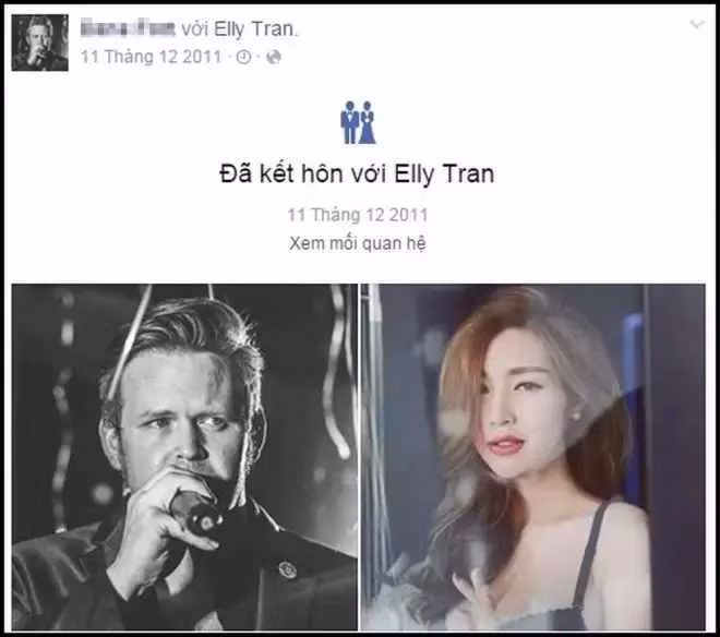 Theo một số thông tin lan truyền, nửa kia của Elly Trần tên D.F, mang quốc tịch Mỹ, có nhiều năm làm việc trong lĩnh vực thể hình tại Việt Nam.