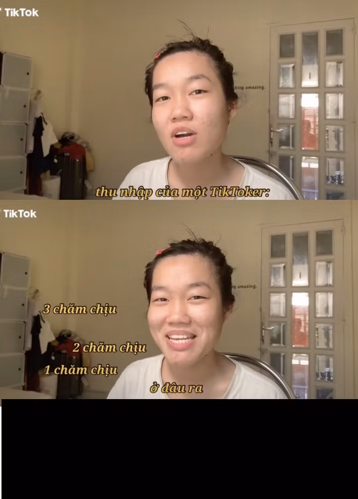 Mới đây, trên trang cá nhân Lê Thụy lần đầu có tiết lộ về thu nhập hàng tháng của mình khi làm TikTok. Theo đó, có nhiều đồn đoán rằng lương của TikToker này mỗi tháng lên đến 100 triệu đồng, 200 triệu đồng… Ngay lập tức, cô nàng sinh năm 2000 đã thẳng thắn thừa nhận rằng thu nhập là 45 triệu đồng.