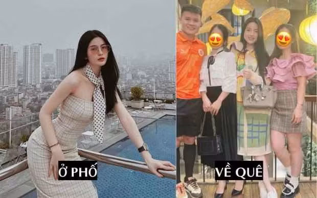 Ngoài sự thân thiết của gia đình đàng trai đối với vợ sắp cưới của Quang Hải, còn là nhan sắc và phong cách của Chu Thanh Huyền khi ở phố và về quê quá khác biệt.