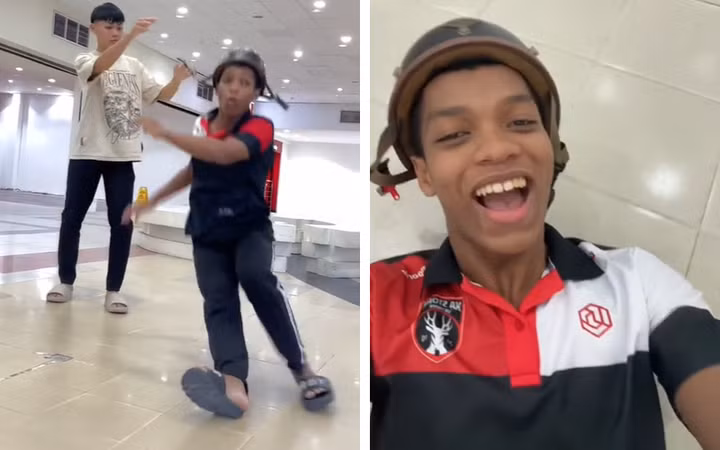Trào lưu "trượt lau sàn nhà" khởi phát từ đầu tháng 9, các clip được quay dựng trên nền nhạc ca khúc Hạ còn vương nắng . Kịch bản rất đơn giản, chỉ cần dàn dựng làm một pha "vấp ngã" khiến nhân vật trong clip trượt dài trên sàn nhà, lấy thân mình lau sàn một đoạn dài.